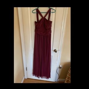 Wine Colored Bridesmaid Dress